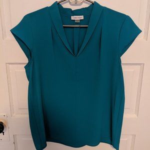 Calvin Klein cap sleeve blouse